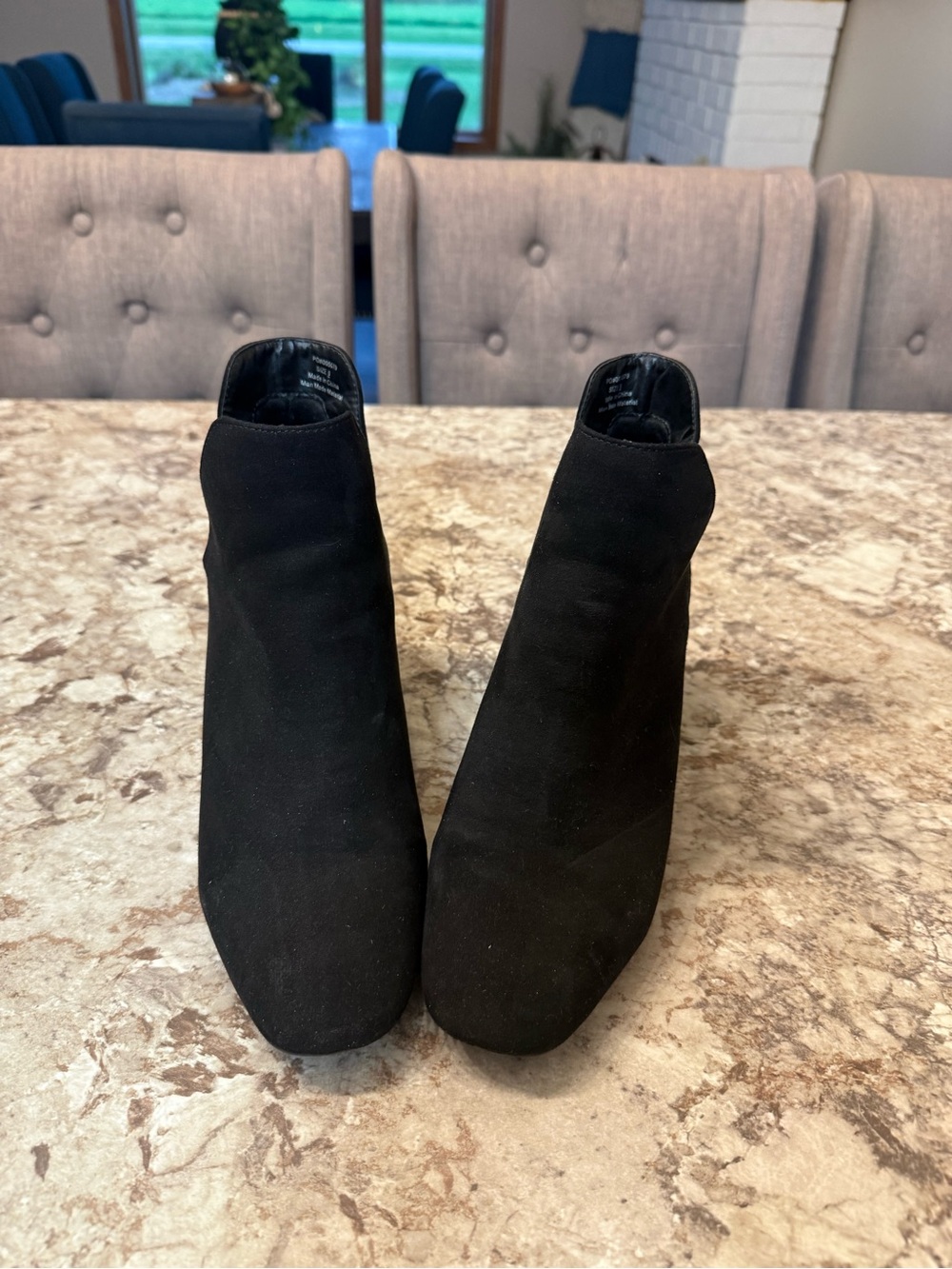 Black Suede Ankle Booties for Women - Sleek Everyday Style